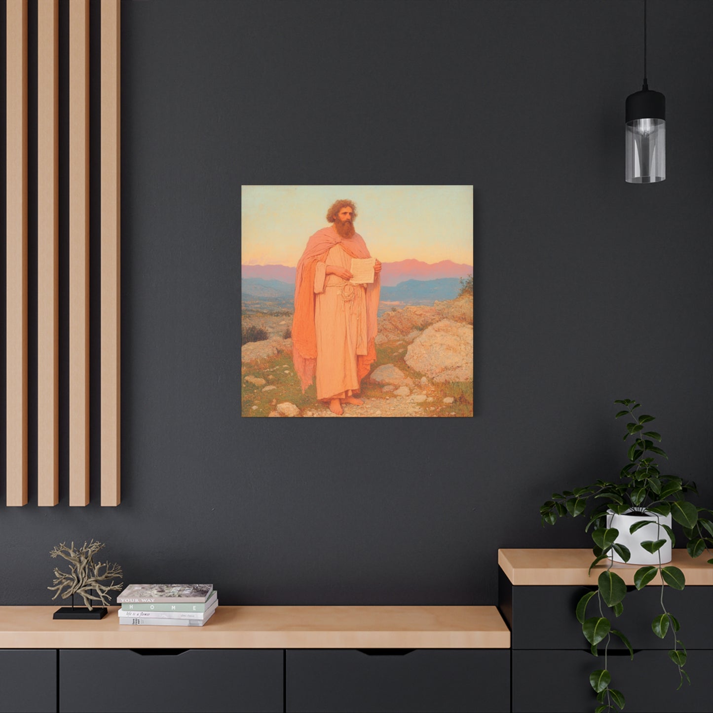 Obadiah - Keeper of the Lord's Warning and Mercy - Gallery Wrapped Canvas - Print - Religious Art for your Home - Catholic Art