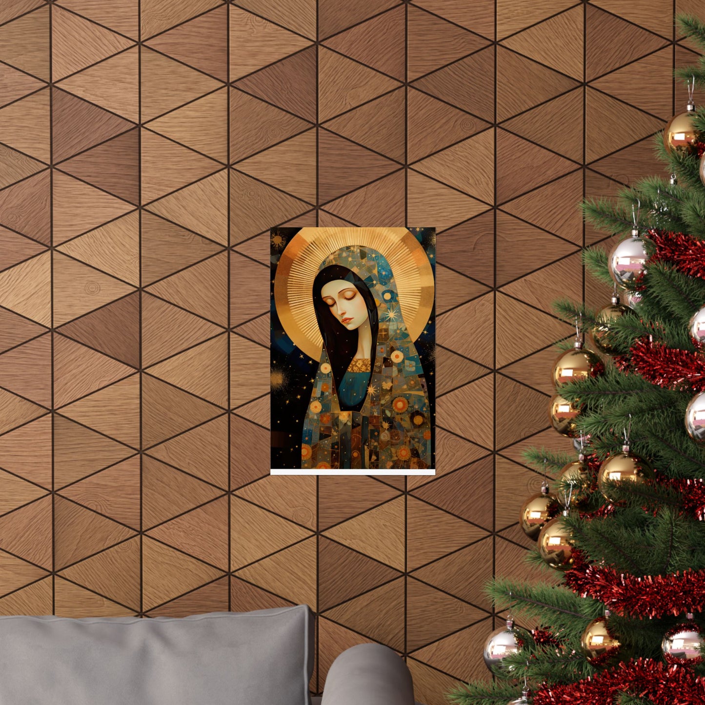 The Beloved Mother: Mary in Portrait - Sanctified Souls Print - Multiple Sizes - Premium Matte Vertical Posters