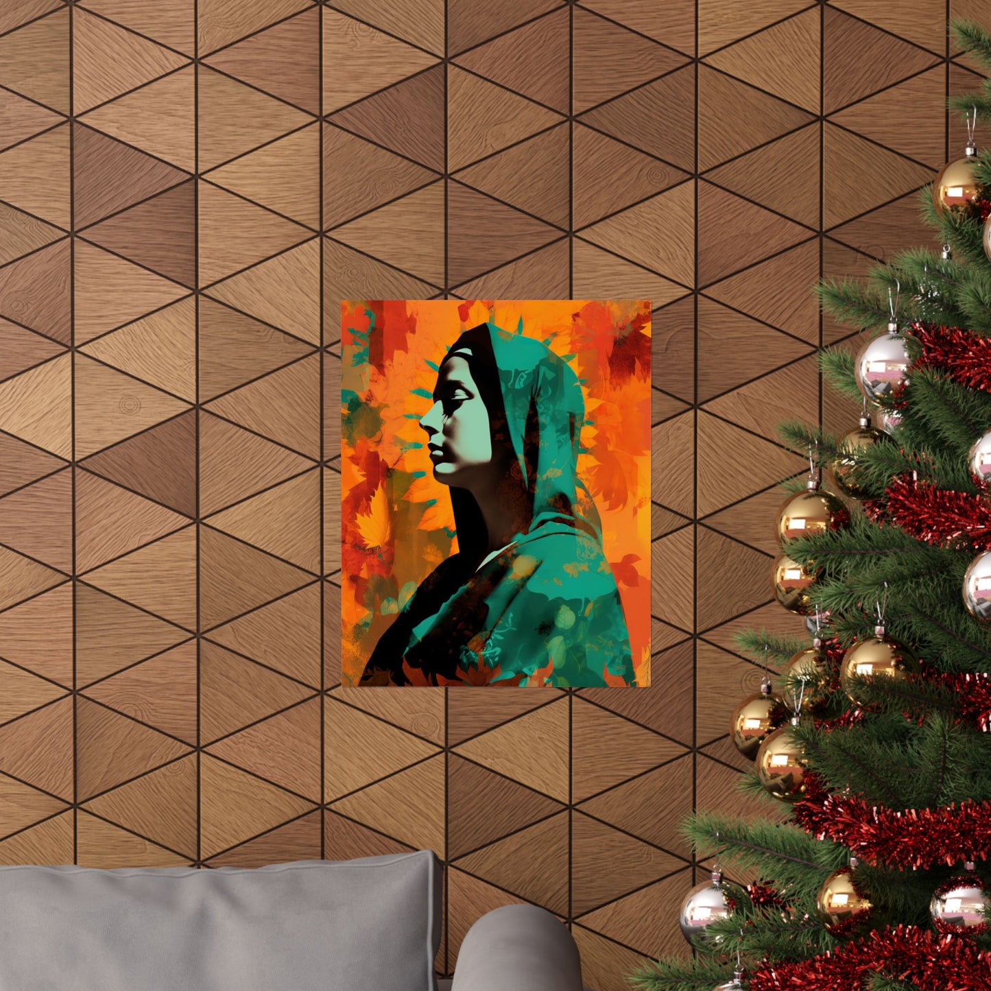 Heavenly Guadalupe Collage Art - Sanctified Souls Print - Multiple Sizes - Premium Matte Vertical Posters - Our Lady
