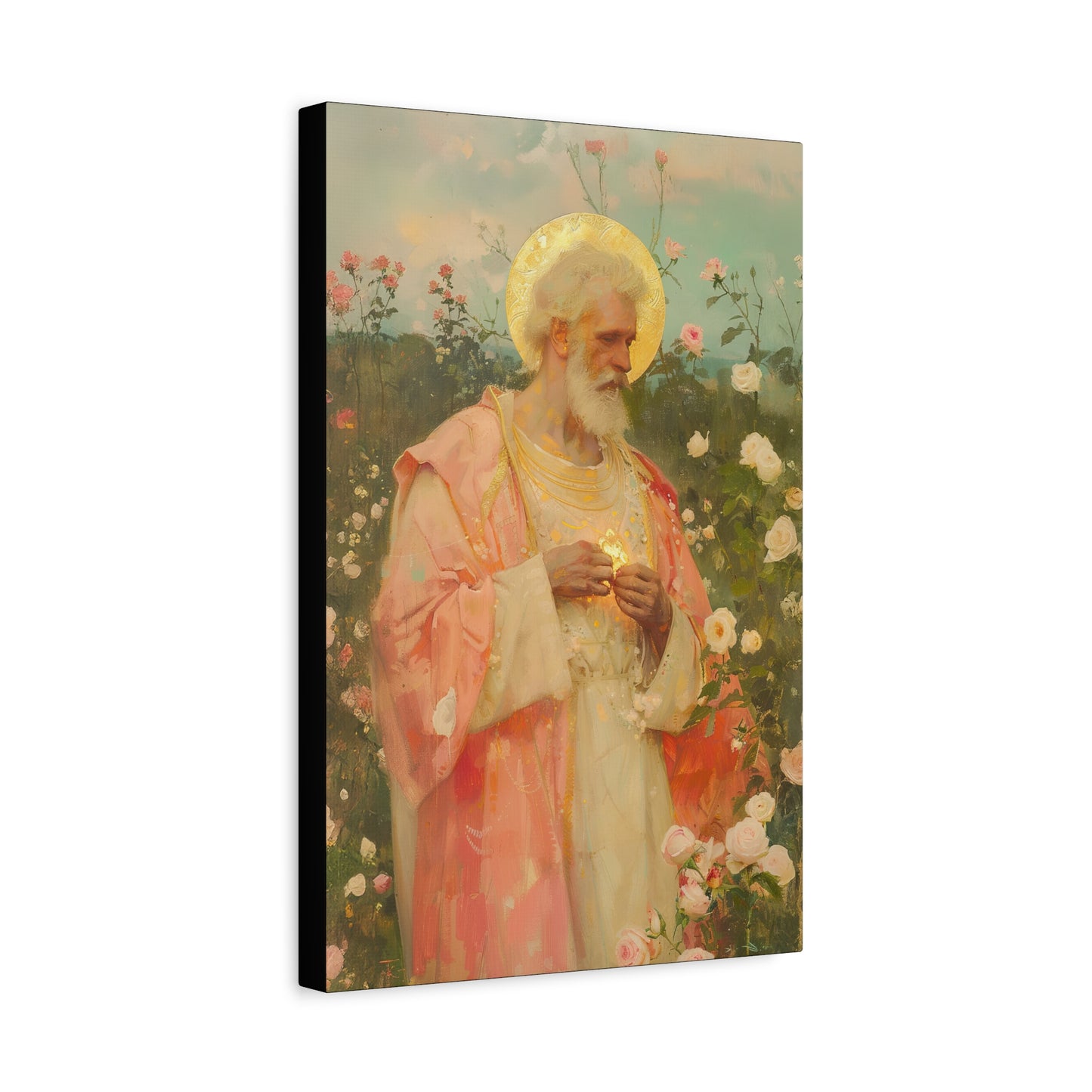 Saint Valentine - Multiple Sizes - Catholic Home art - Museum Wrapped Canvas - Sanctified Souls Print - Catholic Saint Art