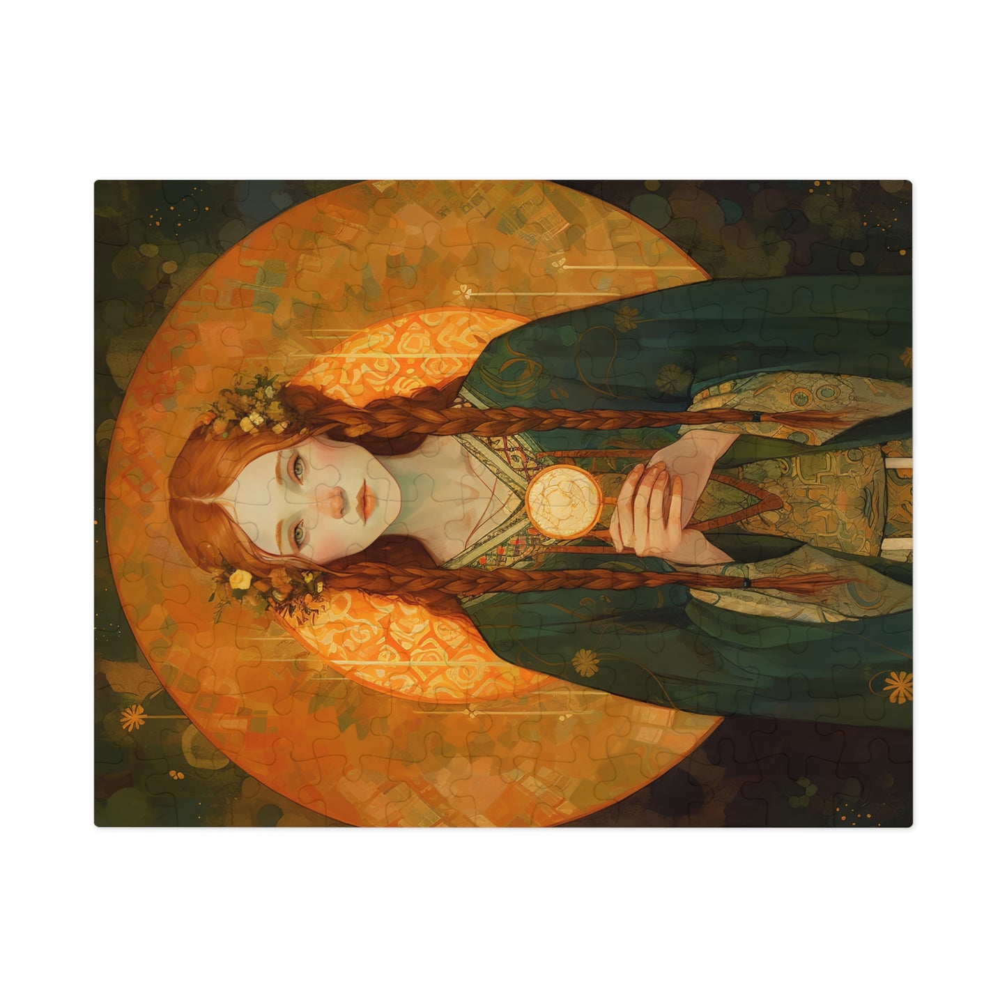 Saint Brigid of Ireland - Puzzle and Keepsake Tin - Religious Jigsaw Puzzle (30, 110, 252, 500,1000-Piece) - Religious Puzzle