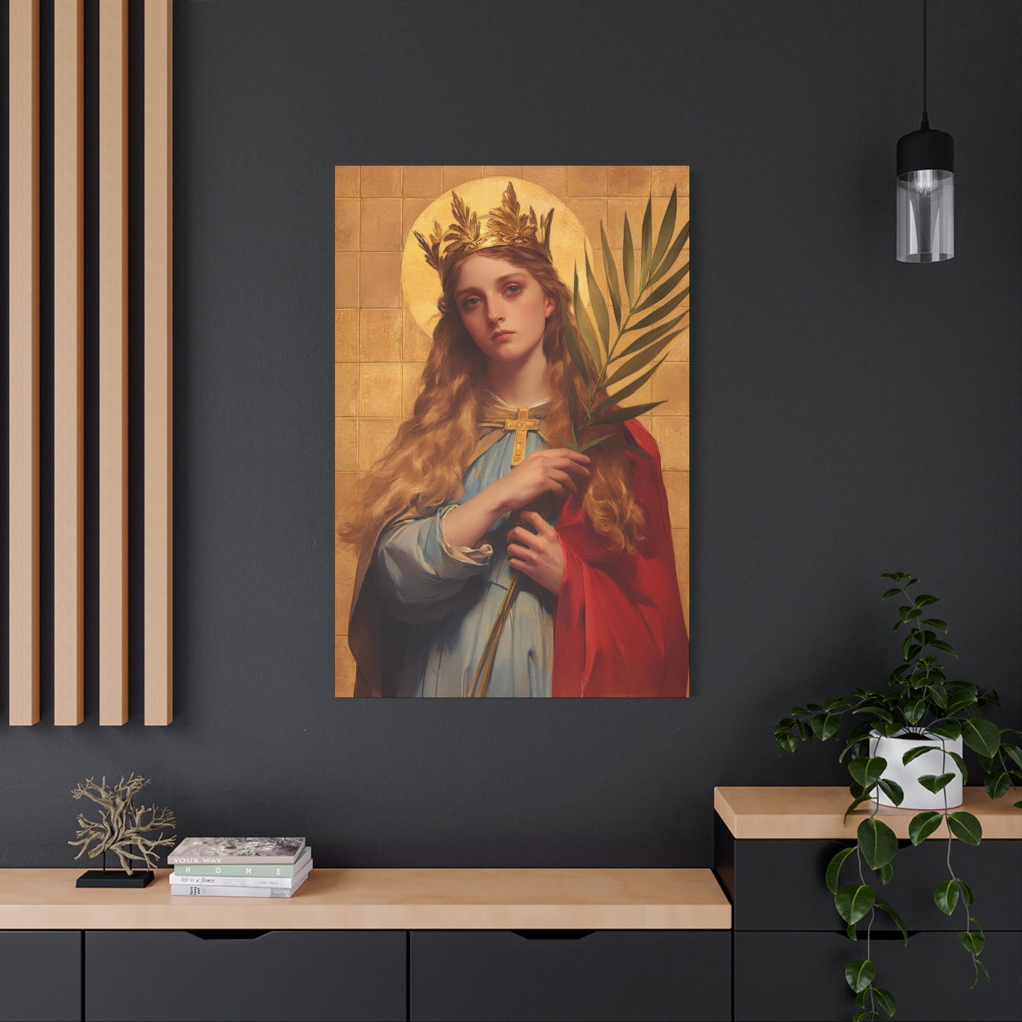 Saint Agrippina - Gallery Wrapped Canvas - Print - Religious Art for your Home - Catholic Art