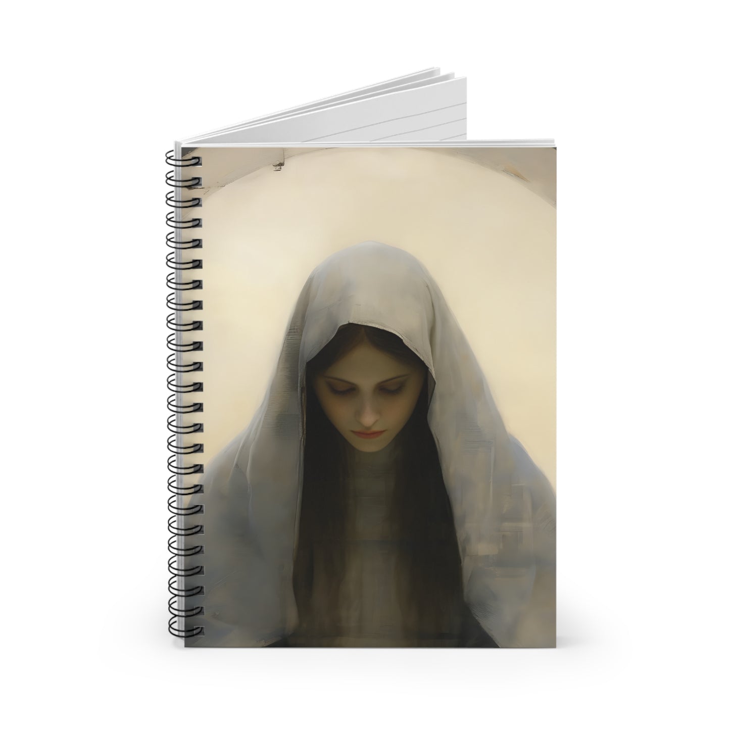 Mary the Blessed Virgin Journal - Sanctified Souls Art - Religious Based Notebook - Spiral Notebook - Ruled Line