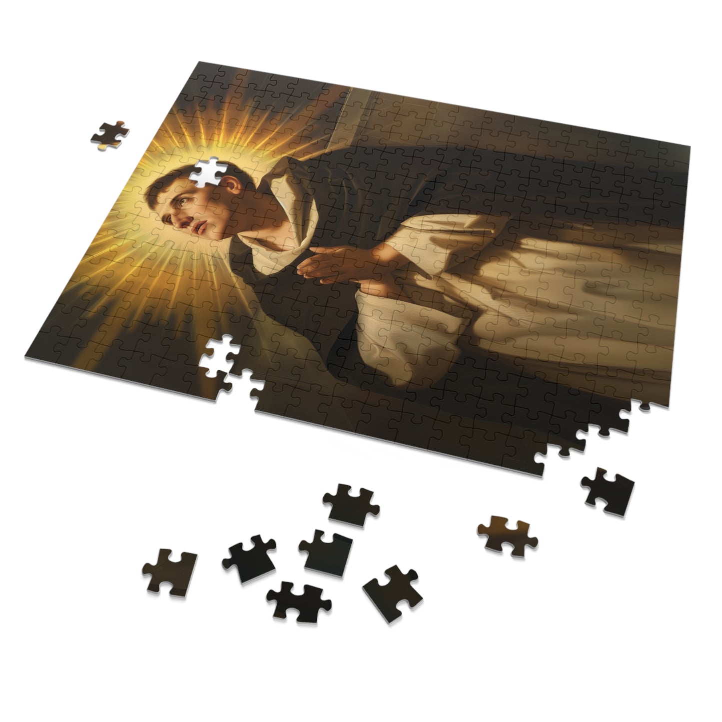 Saint Thomas Aquinas - Puzzle and Keepsake Tin - Religious Jigsaw Puzzle (30, 110, 252, 500,1000-Piece) - Religious Puzzle