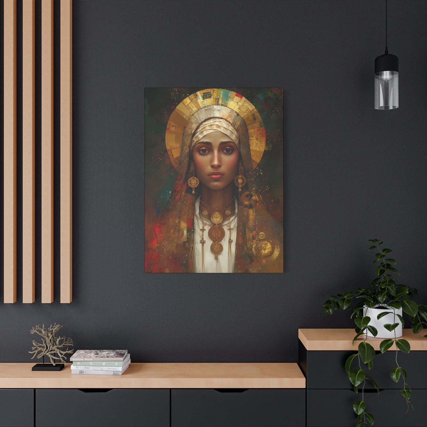 Saint Julia of Carthage - Museum Wrapped Canvas - Sanctified Souls Print - Religious Art for your Home