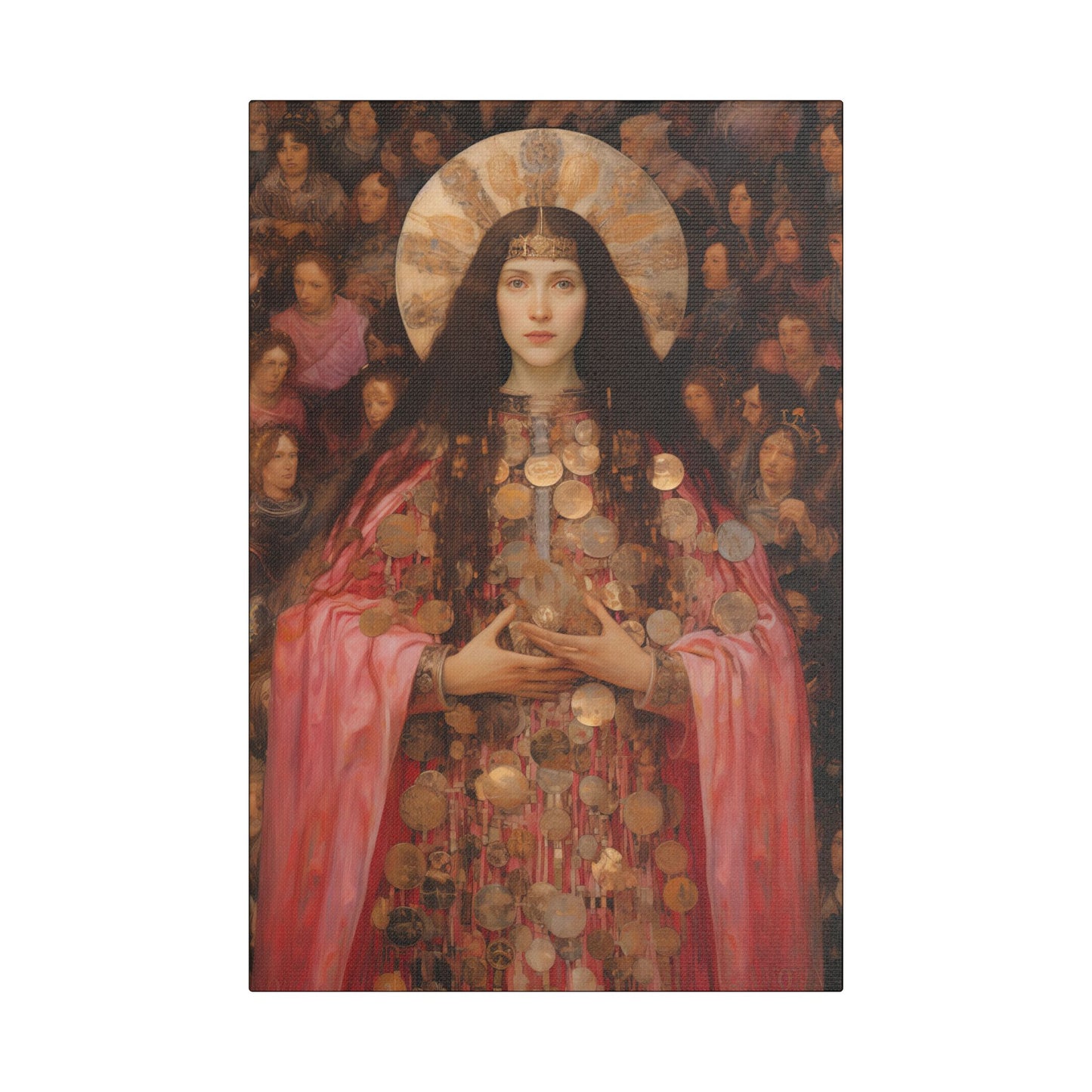 Saint Praxedes Canvas Print - Multiple Sizes - Catholic Home art - Gallery Wrapped Canvas - Sanctified Souls Print