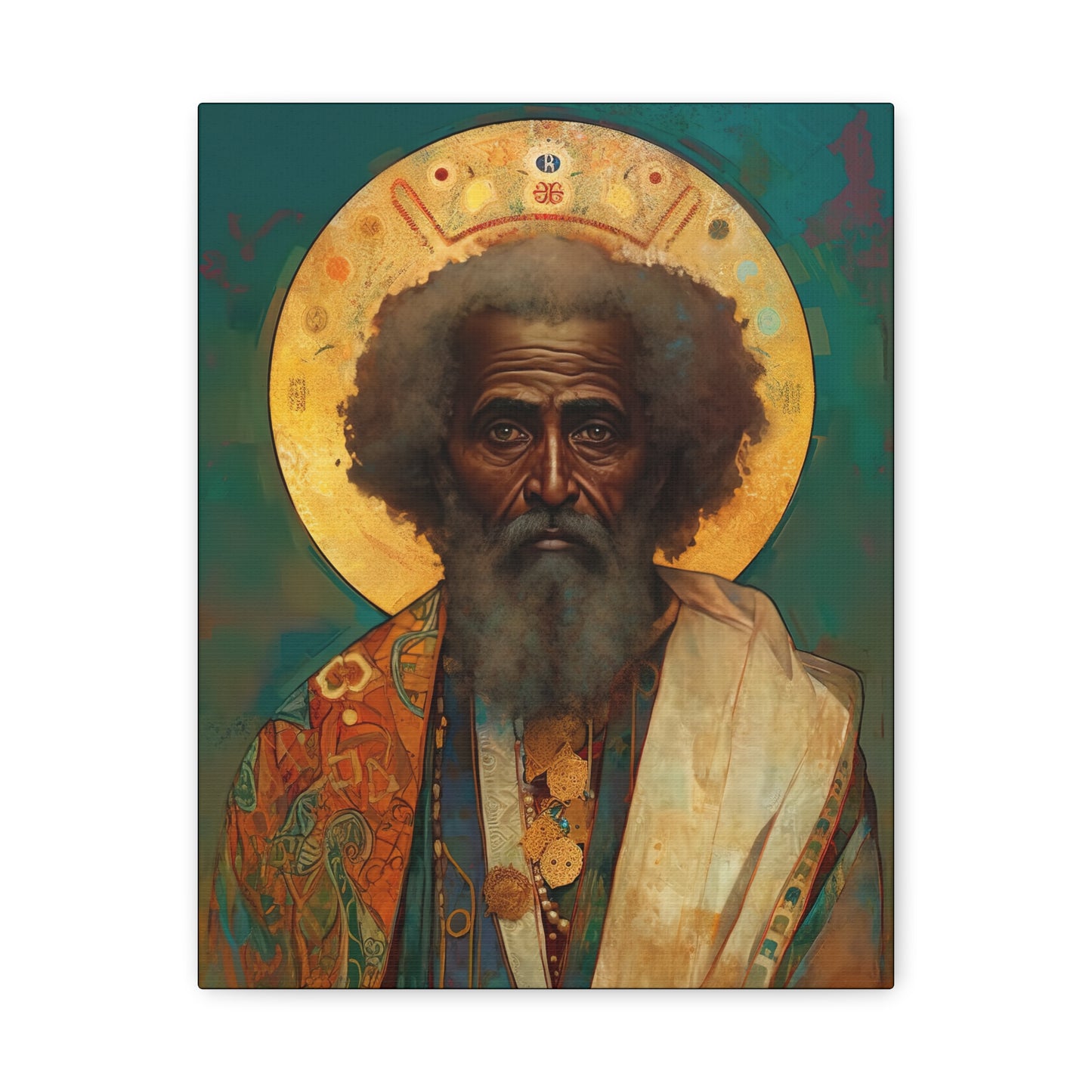 Saint Moses - Museum Wrapped Canvas - Sanctified Souls Print - Religious Art for your Home