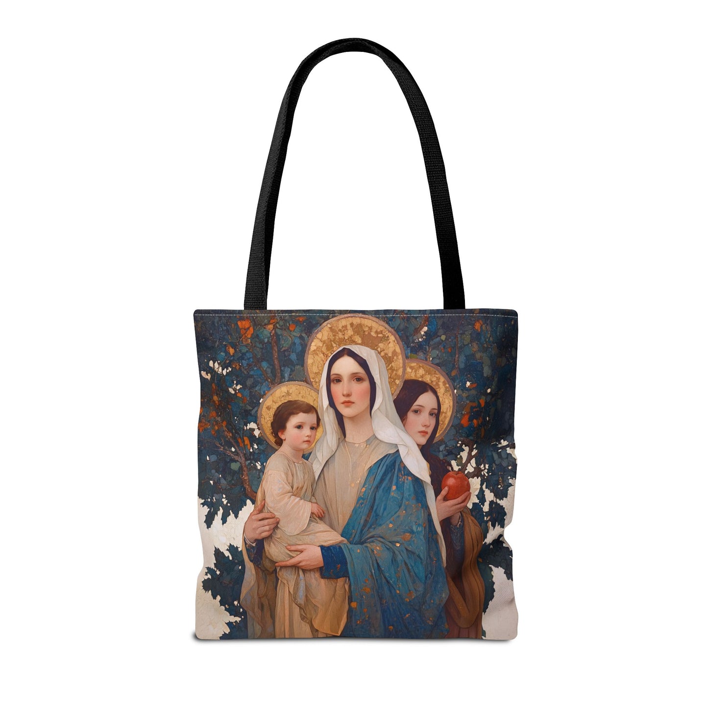 New Eve / Mary, The New Eve - Mother Mary Title - Marian Art - Tote Bag - Large Medium Small Faith Art Bag - Tote Purse