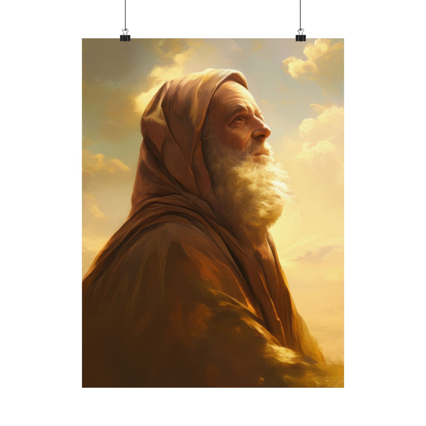 Father Abraham - Sanctified Souls Print - Multiple Sizes - Premium Posters - Catholic Art - Christian Home Decor Artwork