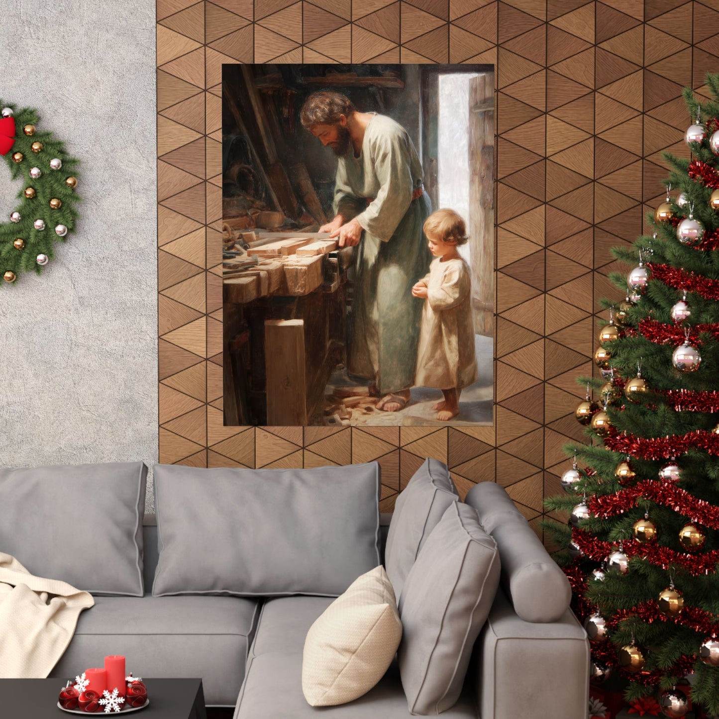 Saint Joseph the Worker - Sanctified Souls Print - Multiple Sizes - Premium Matte Vertical Posters - Catholic