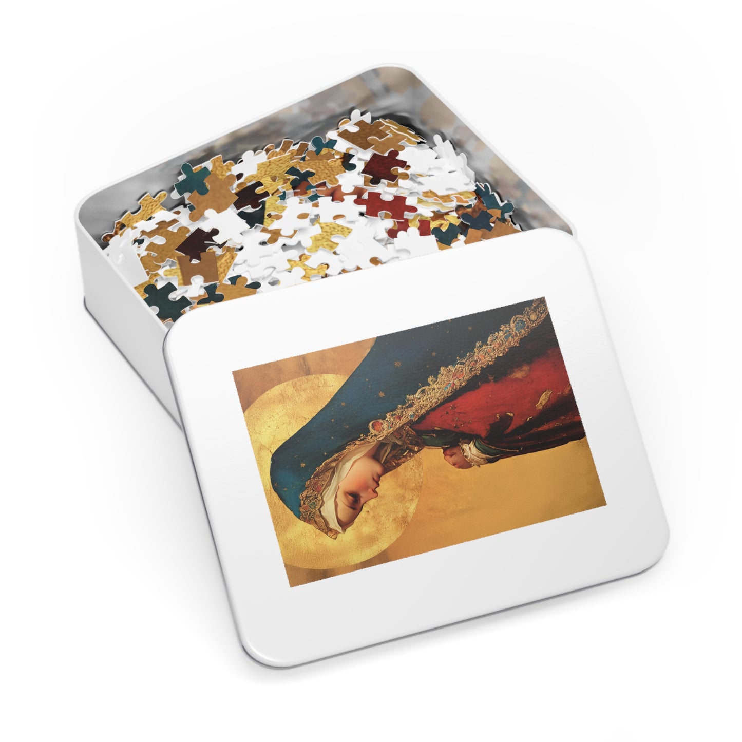 Our Lady of Mercy / Our Lady of Ransom - Puzzle and Tin - Religious Jigsaw Puzzle (30, 110, 252, 500,1000) - Gift Catholic Families