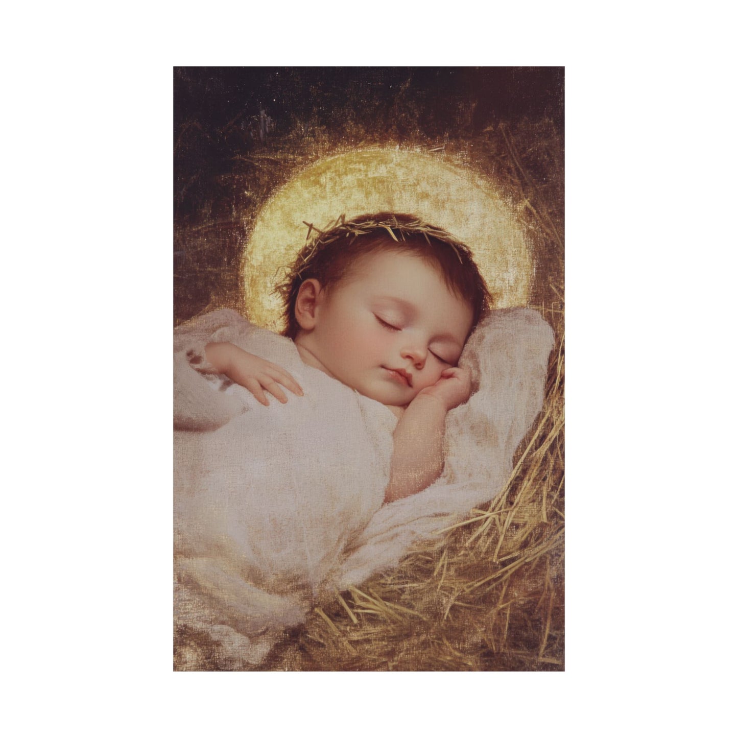 The Christ Child Born Into the Quiet of the World - Sanctified Souls Print - Multiple Sizes - Premium Matte Vertical Posters