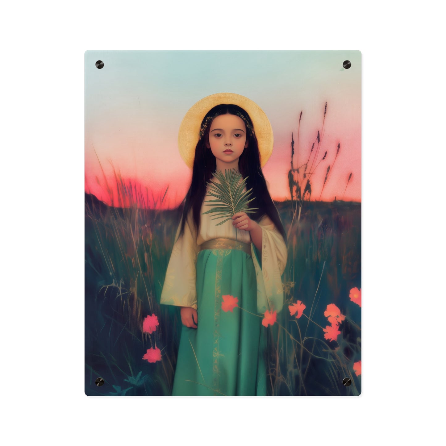 Saint Charity Wall Art Panel - Ready to Hang Acrylic Print - Catholic Saint Art - Patron Saint Print - Martyr of the Church