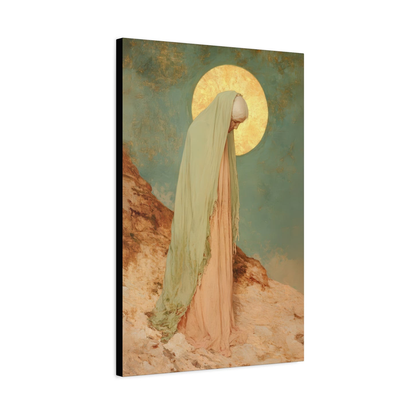 Saint Melania the Elder - Desert Mother - Gallery Wrapped Canvas - Print - Religious Art for your Home - Catholic Art Print