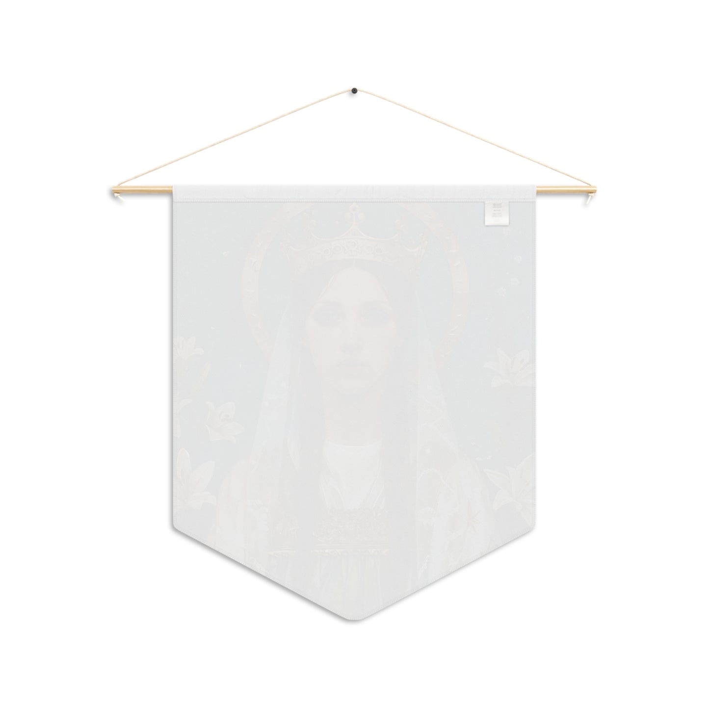 Saint Isabel of France Wall Banner / Wall Hanging - Prayer room art - Catholic Home Art - Large Saint Art - 18" x 21"