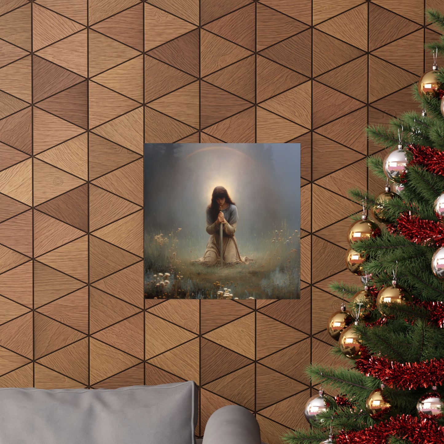 Saint Joan of Arc - Sanctified Souls Print - Multiple Sizes - Premium Posters - Catholic Art - Christian Home Decor Artwork