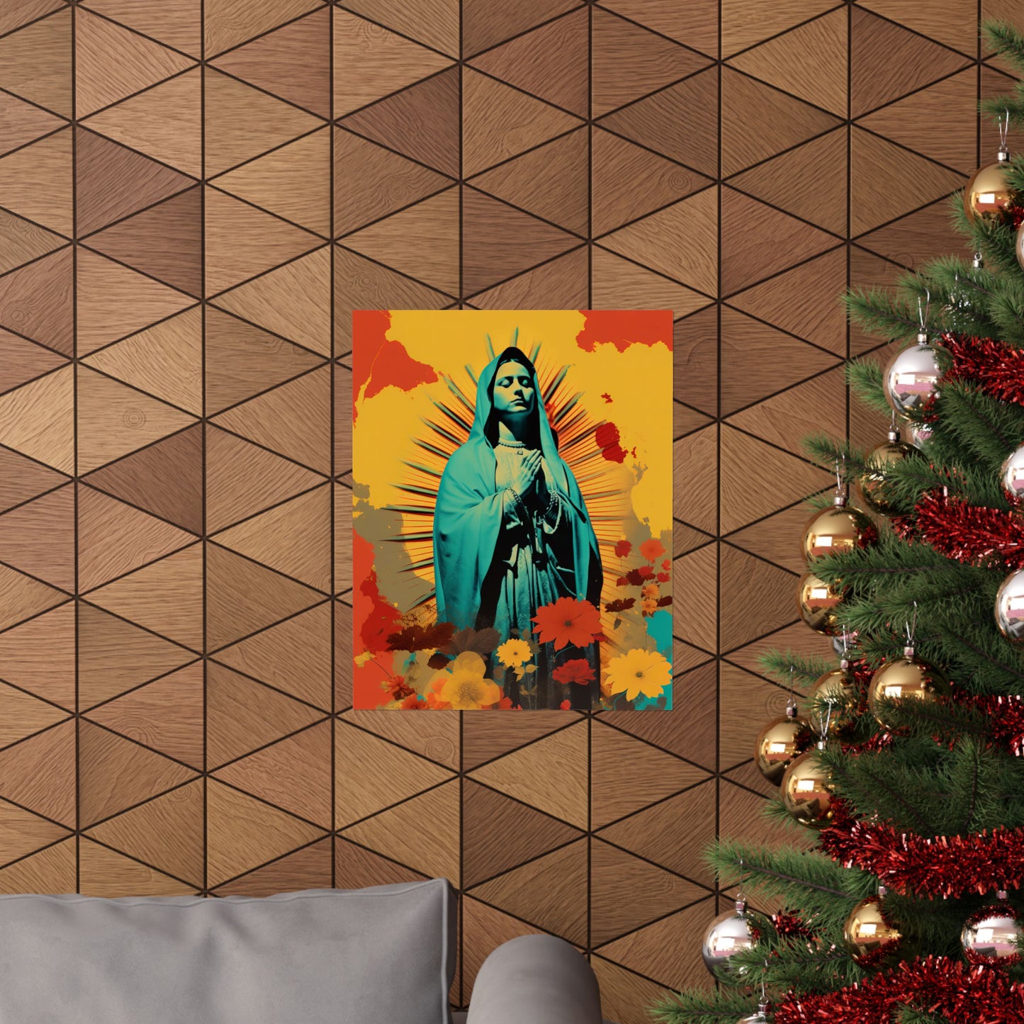Guadalupe's Miraculous Presence  - Sanctified Souls Print - Multiple Sizes - Premium Matte Vertical Posters - Virgin Mary
