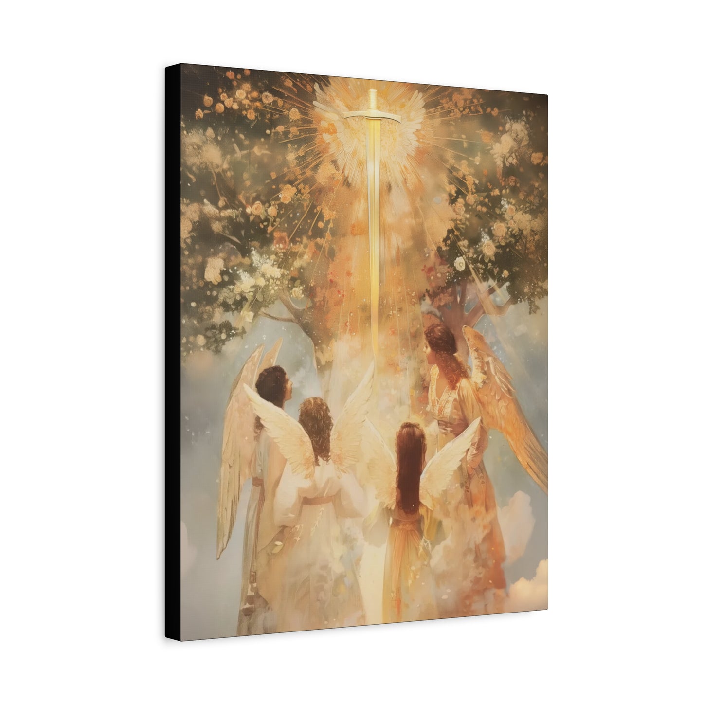 The Watchers of the First Dawn - Guardians of Eden - Gallery Wrapped Canvas - Print - Religious Art for your Home - Catholic Art