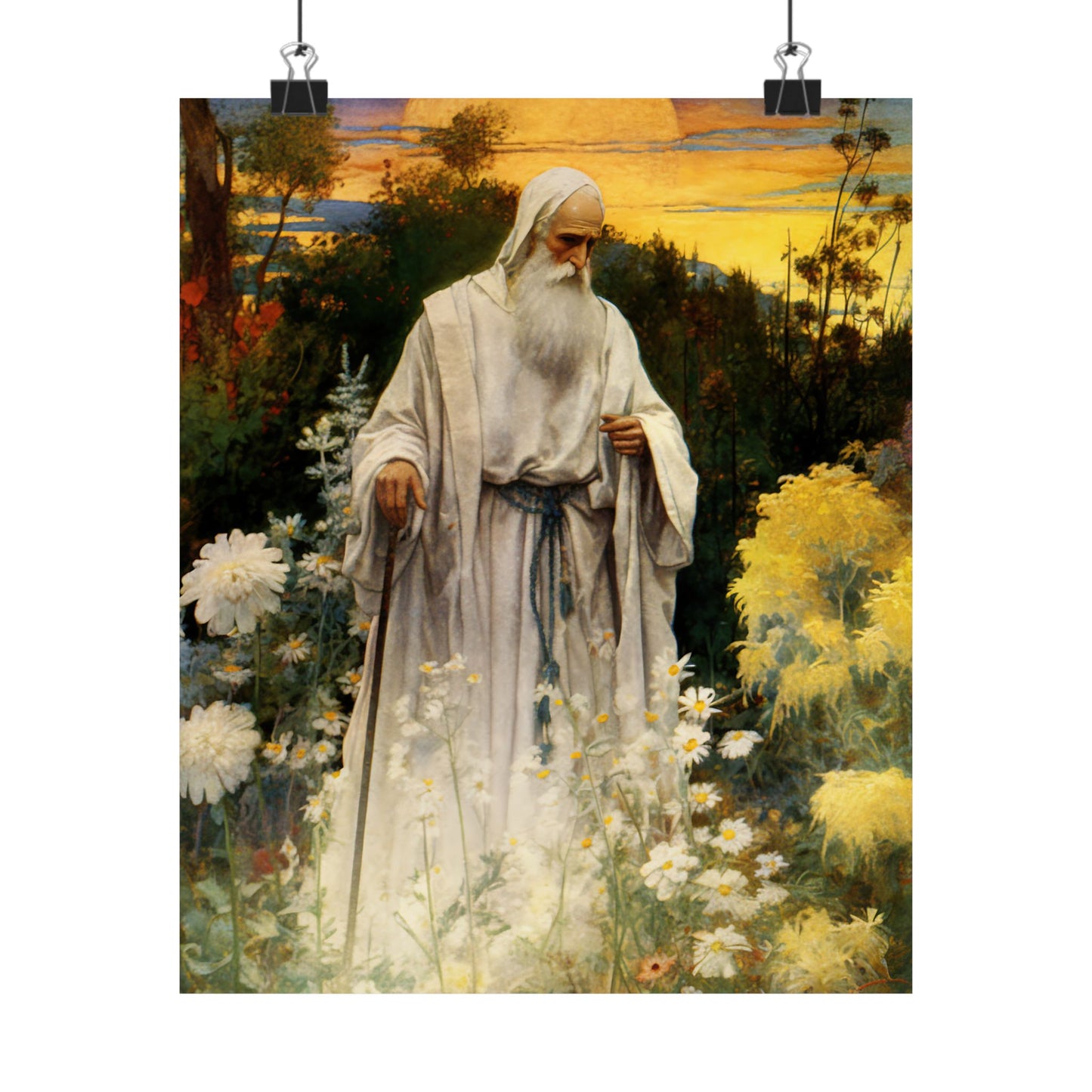 Saint Phocas the Gardener Print - Sanctified Souls Print - Multiple Sizes - Premium Matte Vertical Posters
