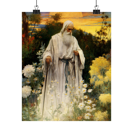 Saint Phocas the Gardener Print - Sanctified Souls Print - Multiple Sizes - Premium Matte Vertical Posters