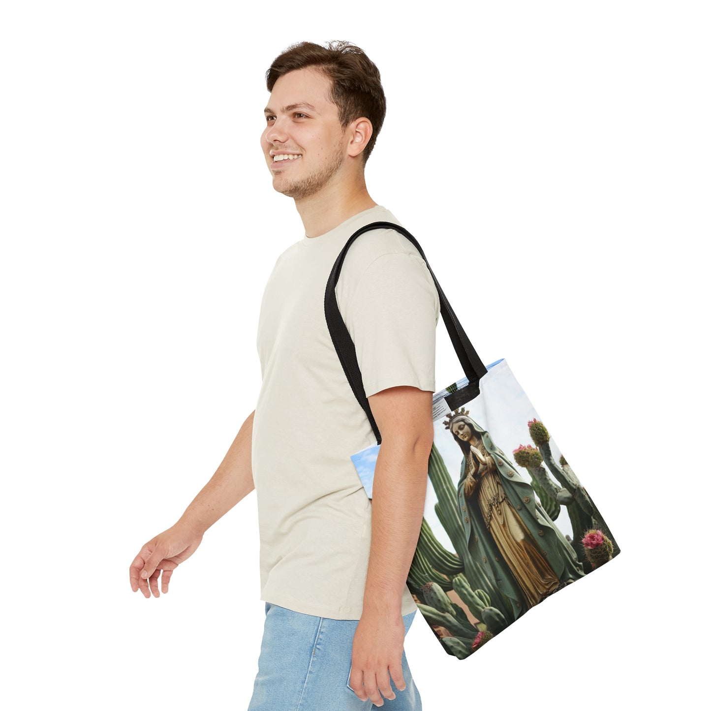 Our Lady of Guadalupe Tote Bag - Catholic faith inspired carry-all purse - day to day bag