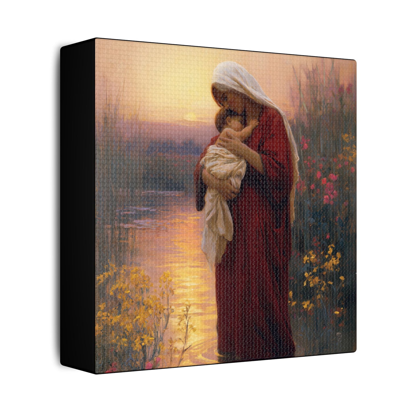 Saint Elizabeth, Mother to John the Baptist -  Museum Wrapped Canvas Print - Multiple Sizes - Catholic Home art Matte Canvas