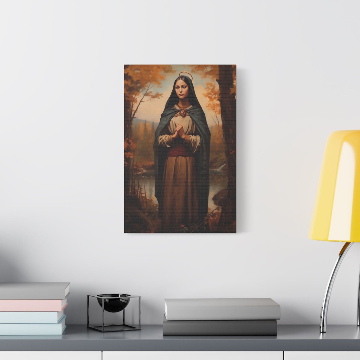 Saint Kateri Tekakwitha -  Museum Wrapped Canvas - Sanctified Souls Print - Religious Art for your Home