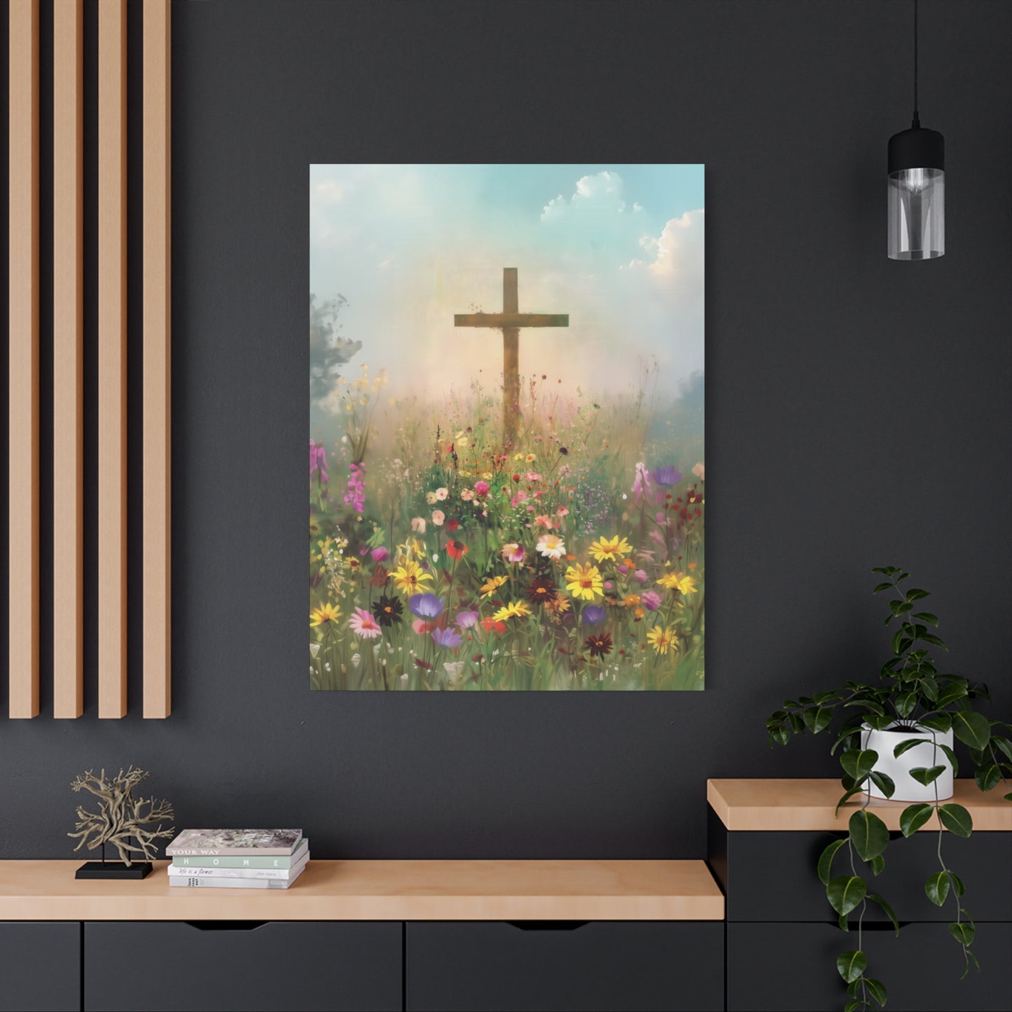 The Cross That Called the Earth to Life - Gallery Wrapped Canvas - Print - Religious Art for your Home - Catholic