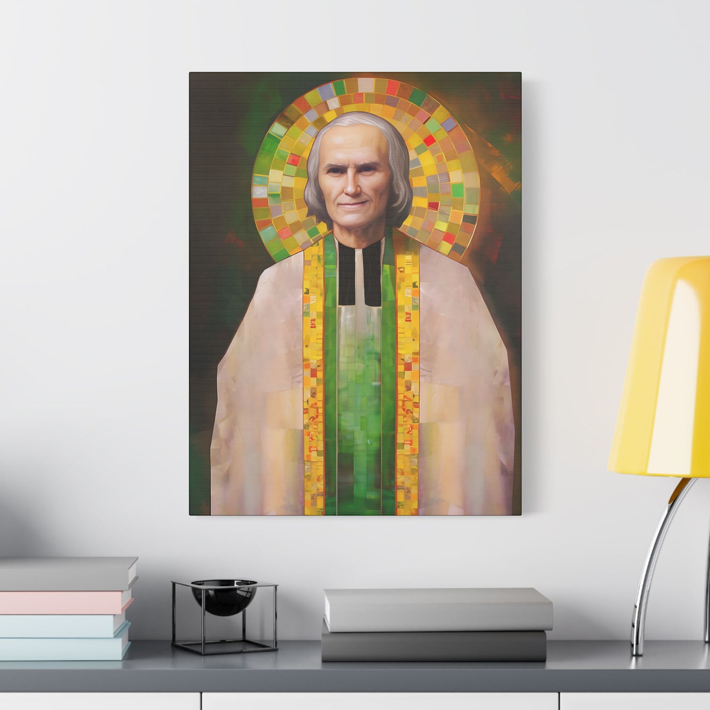 Saint John Vianney Canvas Print - Multiple Sizes - Catholic Home art - Museum Wrapped Canvas - Sanctified Souls Print