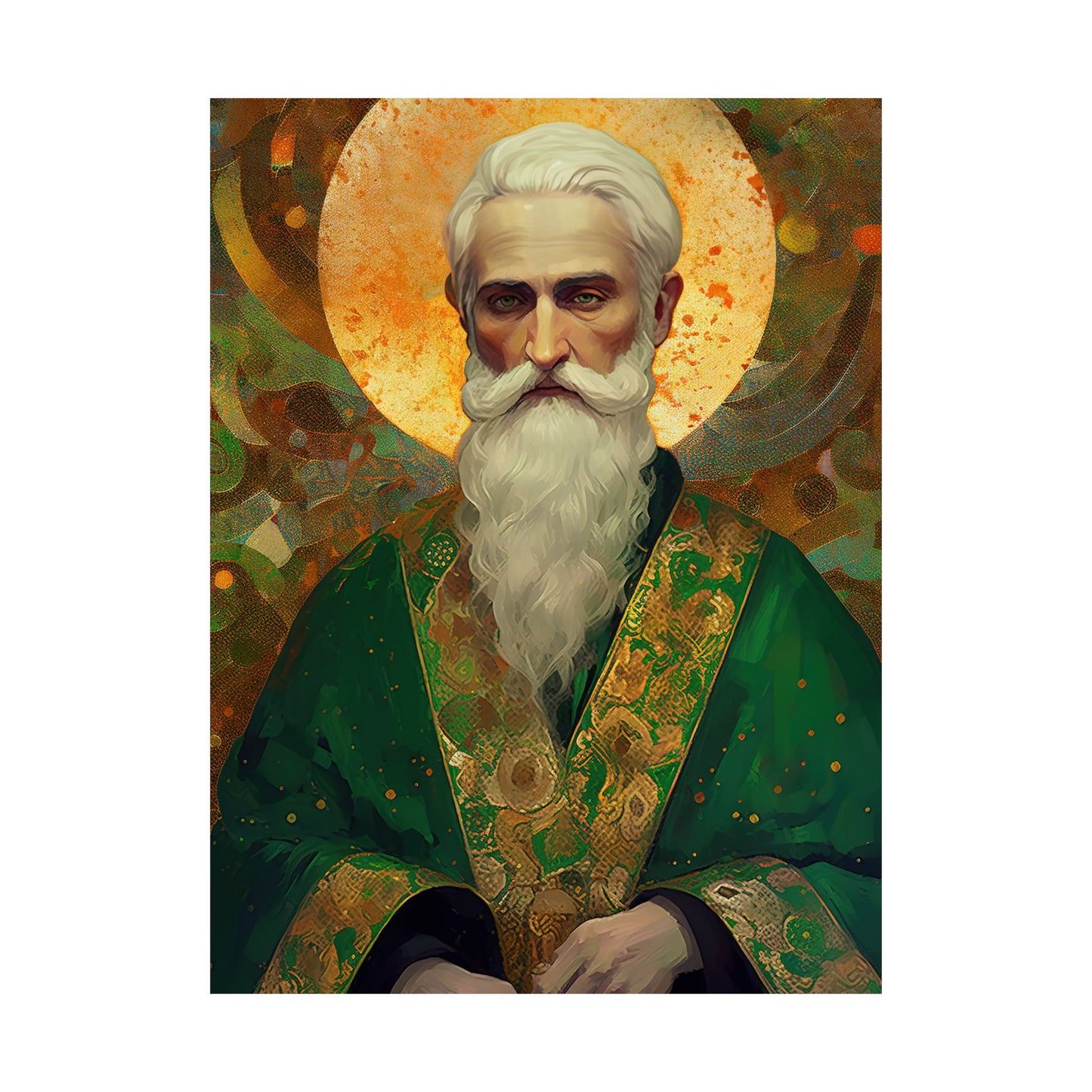 Saint Patrick Print - Sanctified Souls Print - Multiple Sizes - Premium Matte Vertical Posters
