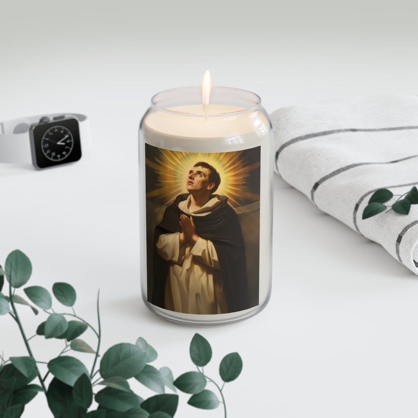 Saint Thomas Aquinas - Scented Prayer Candle, 13.75oz - Tall Size - Religious Prayer Candle - Catholic Art