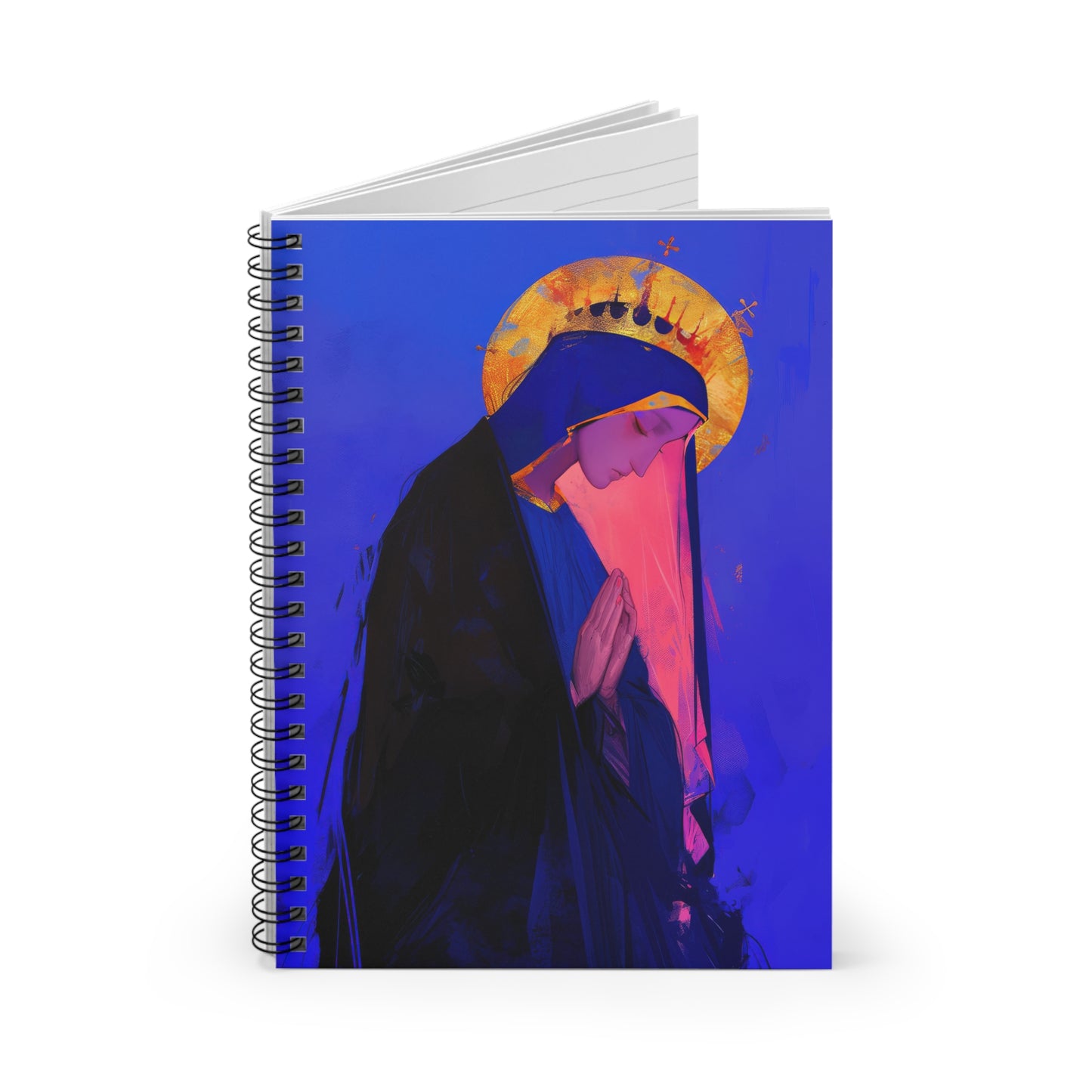 Mary, Mother of God - Blessed Among Women - Sanctified Souls Art - Religious - Spiral Notebook - Ruled Line - Catholic Religious art
