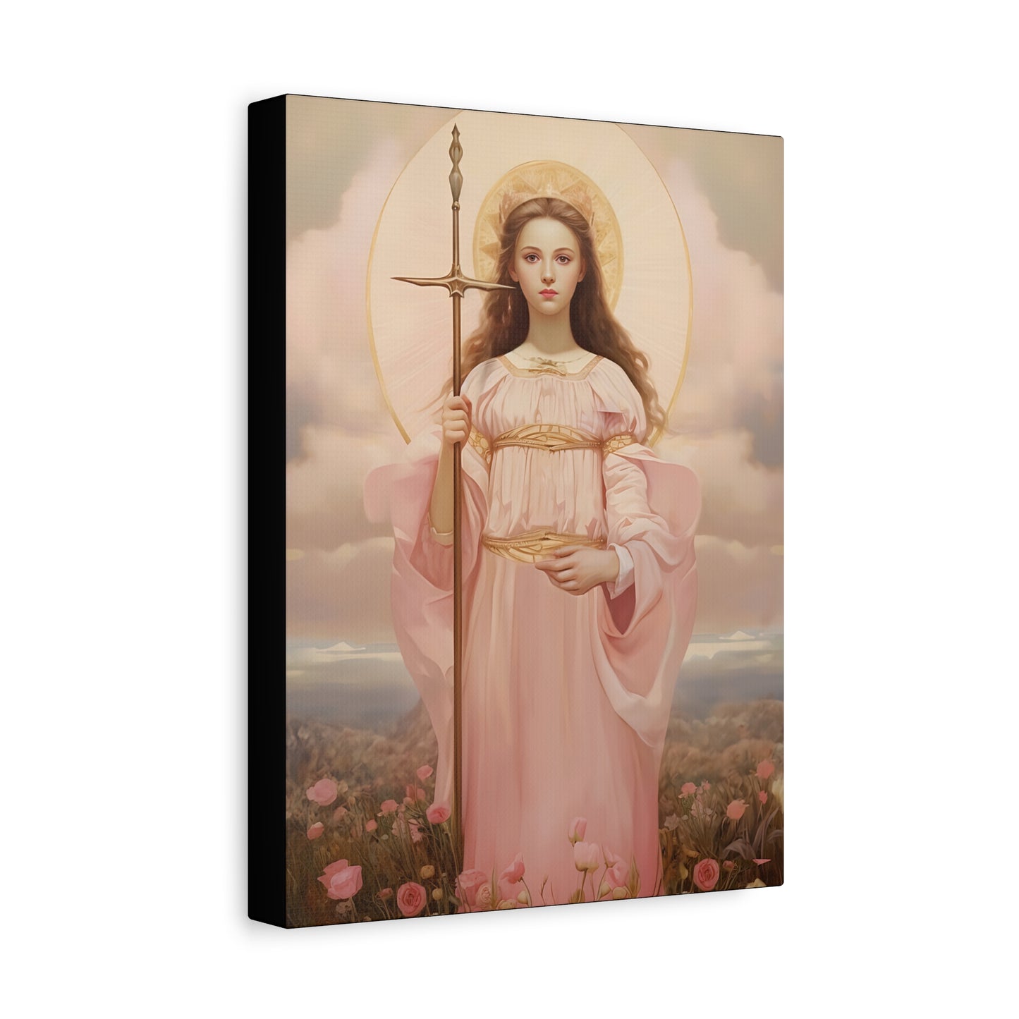 Saint Philomena Canvas Print - Multiple Sizes - Catholic Home art - Museum Wrapped Canvas - Sanctified Souls Print