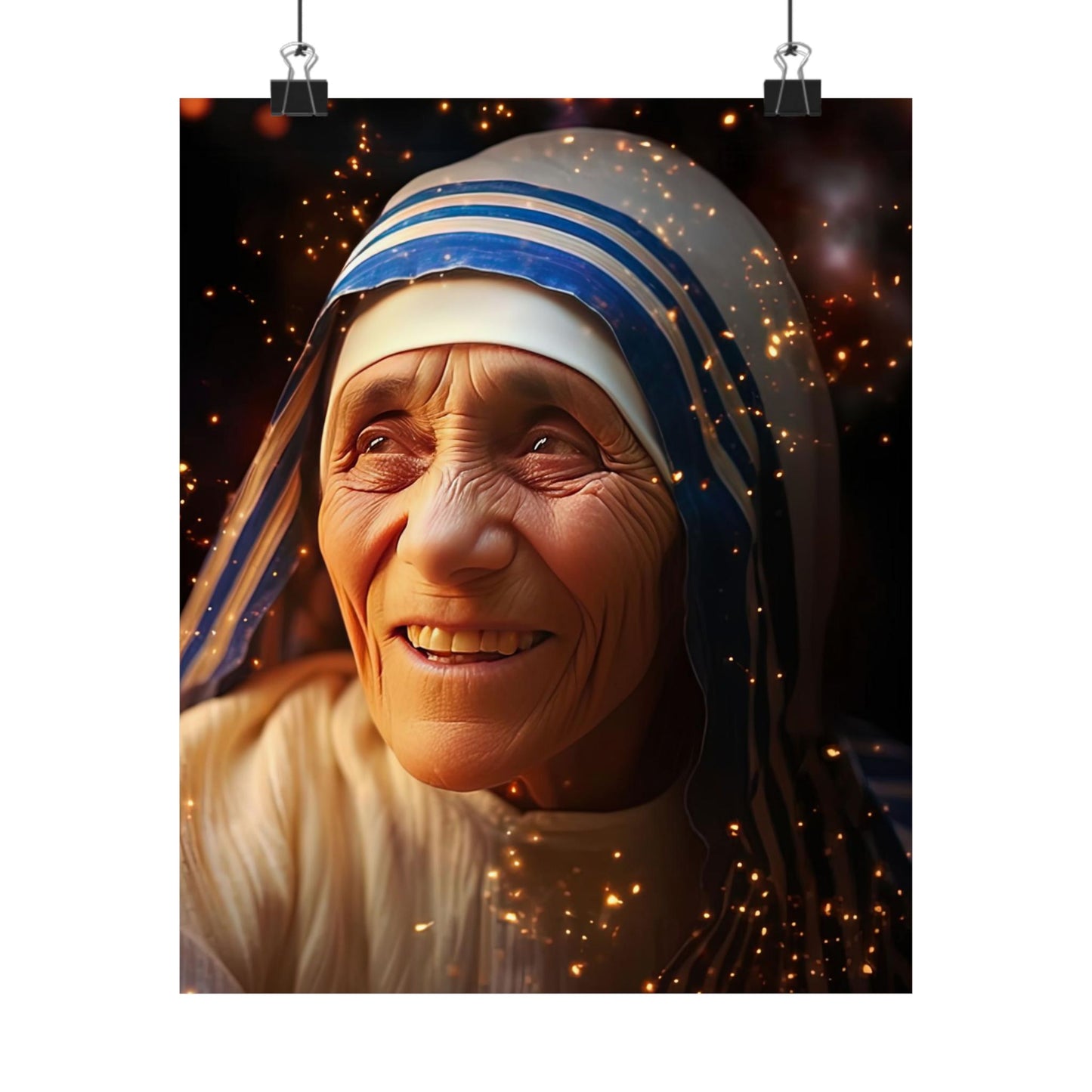 Saint Teresa of Calcutta - Mother Teresa - Sanctified Souls Print - Multiple Sizes - Premium Matte Vertical Posters