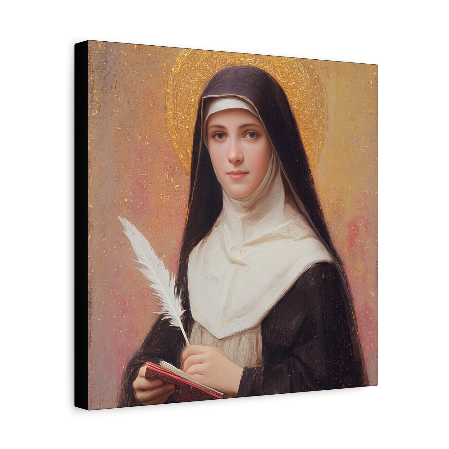 Saint Mechtildis / Mechtide of Hefta / Mechthild of Hackeborn - Gallery Wrapped Canvas - Print - Religious Art for your Home - Catholic Art
