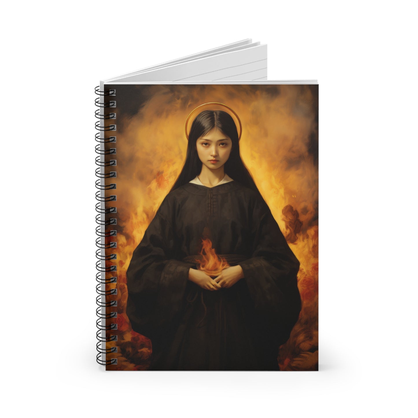 Blessed Mary Magdalen Kiota - Sanctified Souls Art - Religious - Spiral Notebook - Ruled - Catholic Religious - Devotional Prayer Journal