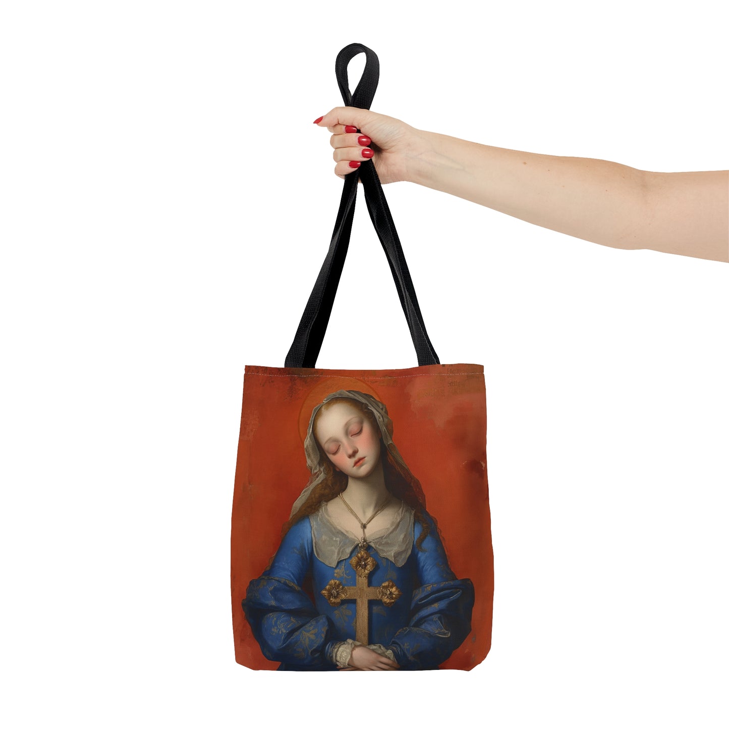 Saint Philomena of San Severino Tote Bag - Large Medium Small Faith Art Bag - Catholic Faith Purse - Religious Carry All Reusable Tote Bag