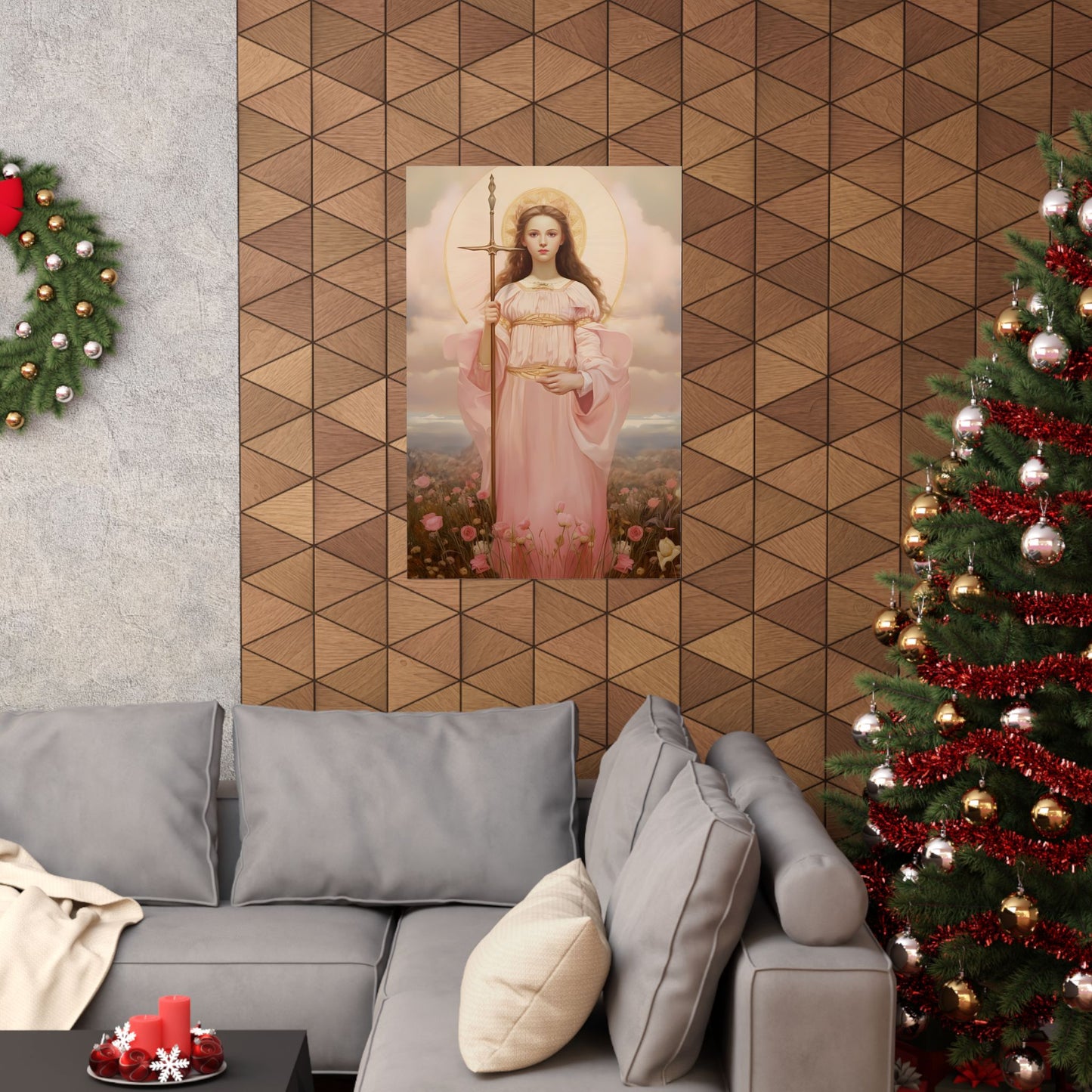 Saint Philomena Print - Sanctified Souls Print - Multiple Sizes - Premium Matte Vertical Posters