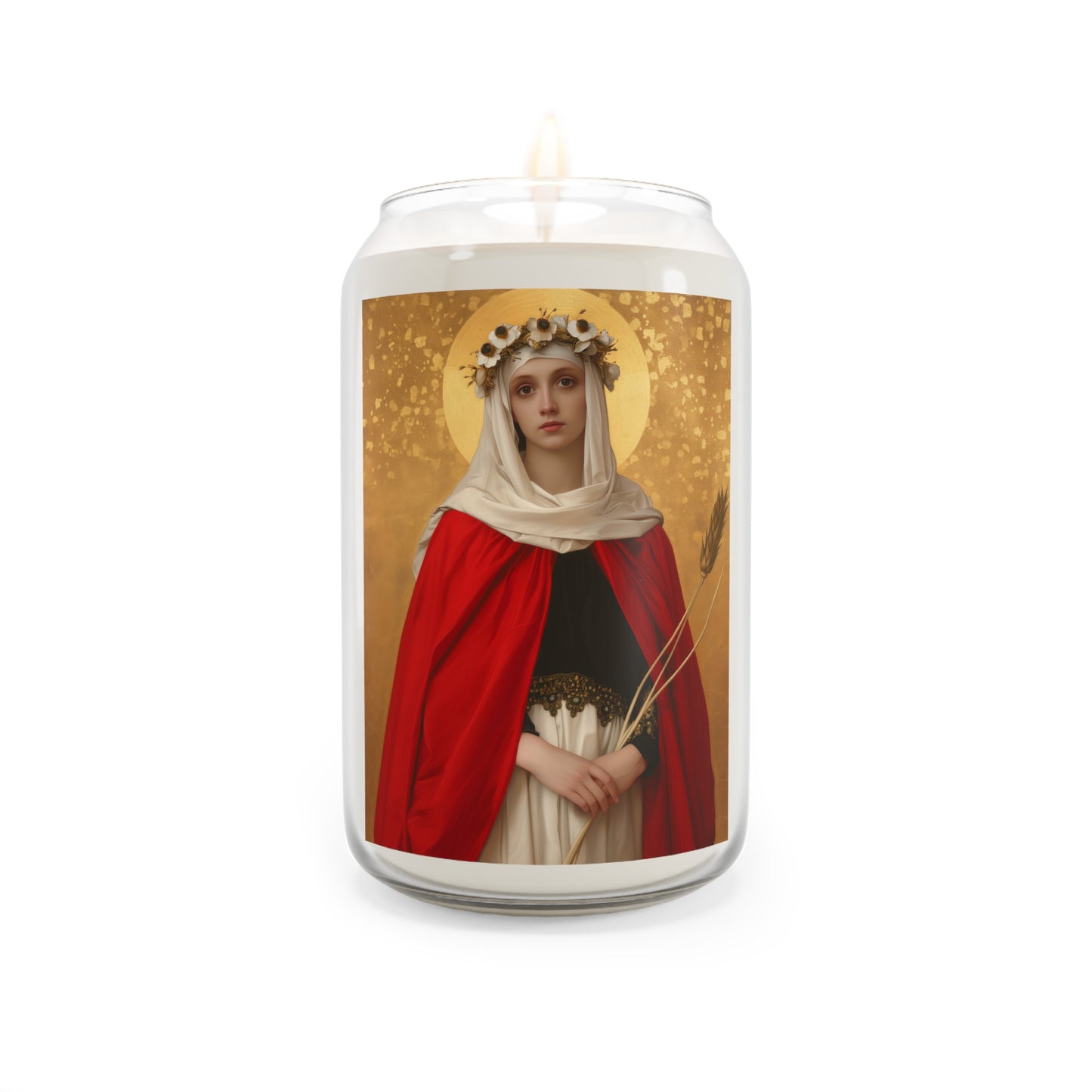 Saint Solange of Bourges Candle  - Scented Prayer Candle, 13.75oz - Religious Prayer Candle - Catholic Saint Candle