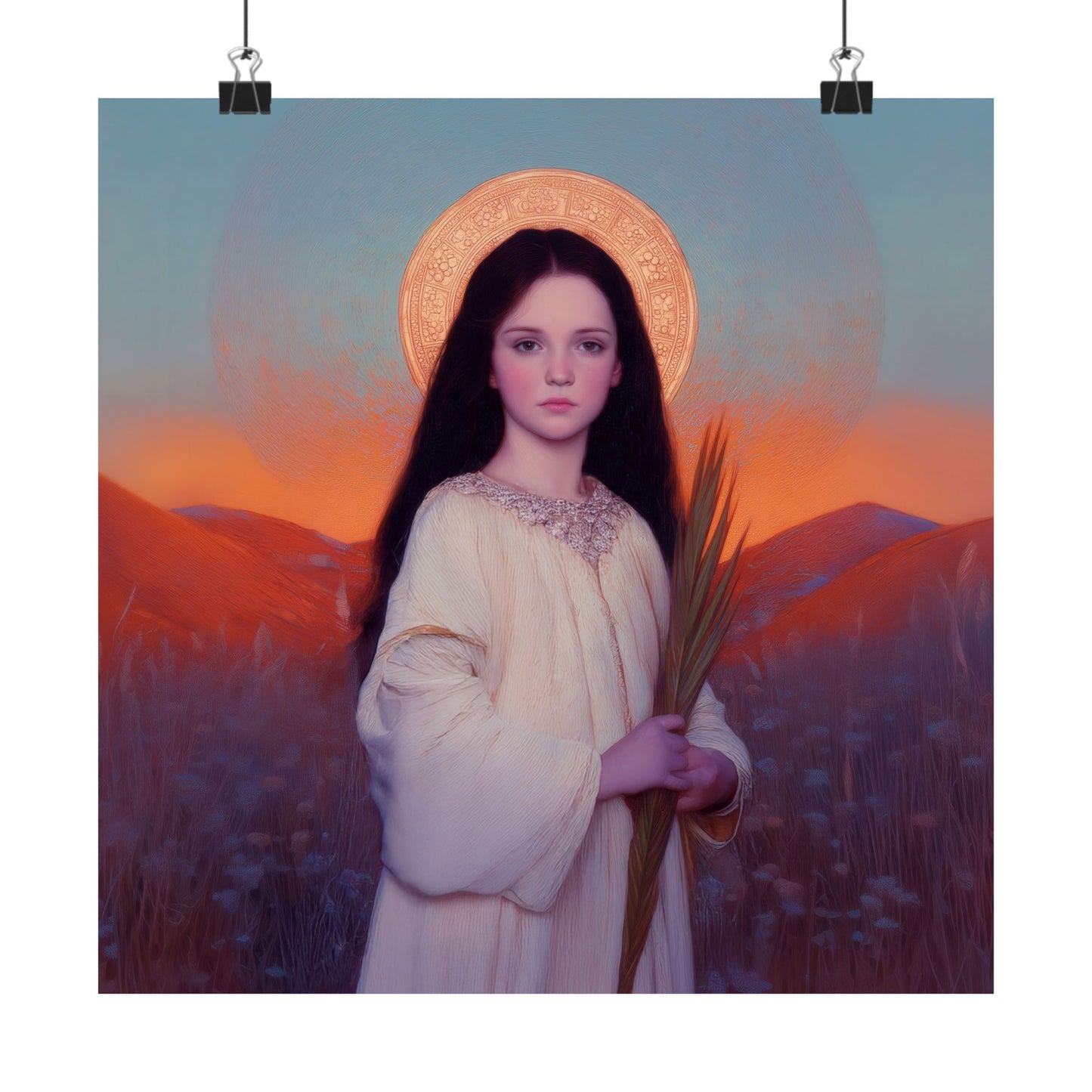 Saint Hope -  Sanctified Souls Print - Multiple Sizes - Premium Posters - Catholic Art - Christian Home - Martyr Saint