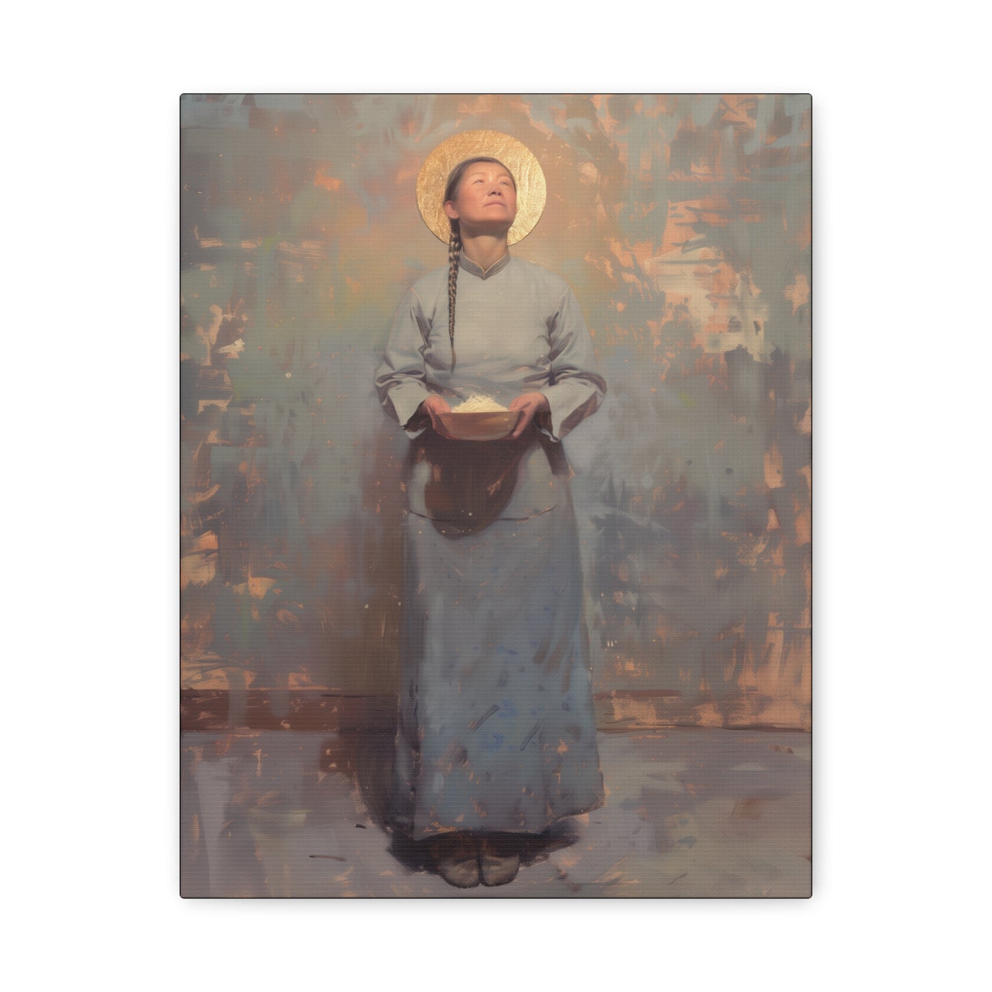 Saint Martha Wang - Chinese Martyr Saint  - Gallery Wrapped Canvas - Print - Religious Art for your Home - Catholic Art