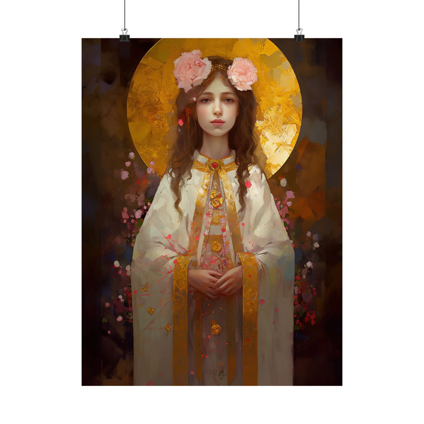 Saint Philomena Print - Sanctified Souls Print - Multiple Sizes - Premium Matte Vertical Posters