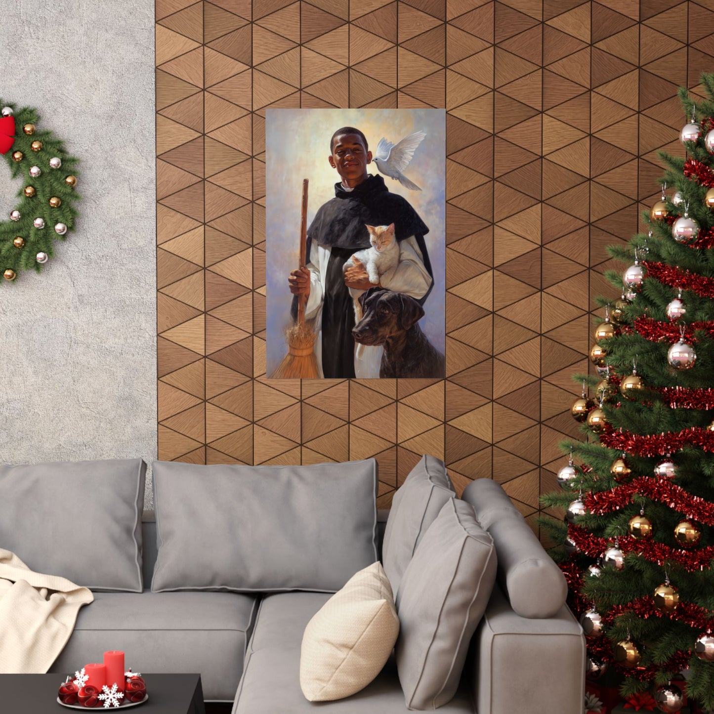 Saint Martin de Porres - Sanctified Souls Print - Multiple Sizes - Premium Matte Vertical Posters