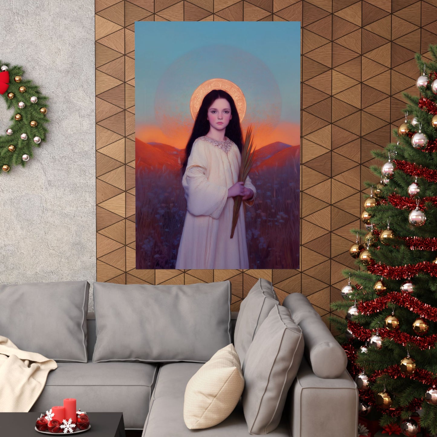 Saint Hope -  Sanctified Souls Print - Multiple Sizes - Premium Posters - Catholic Art - Christian Home - Martyr Saint