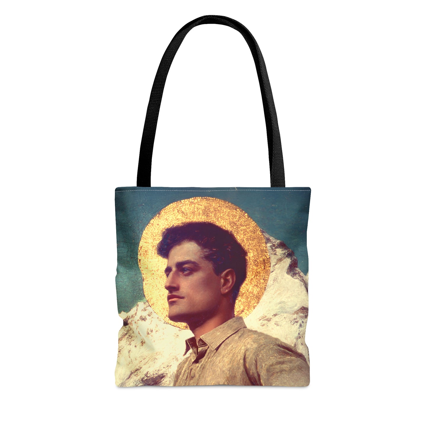 Saint Pier Giorgio Frassati - Tote Bag - Large Medium Small Faith Art Bag - Bible Study Faith Purse - Double Sided