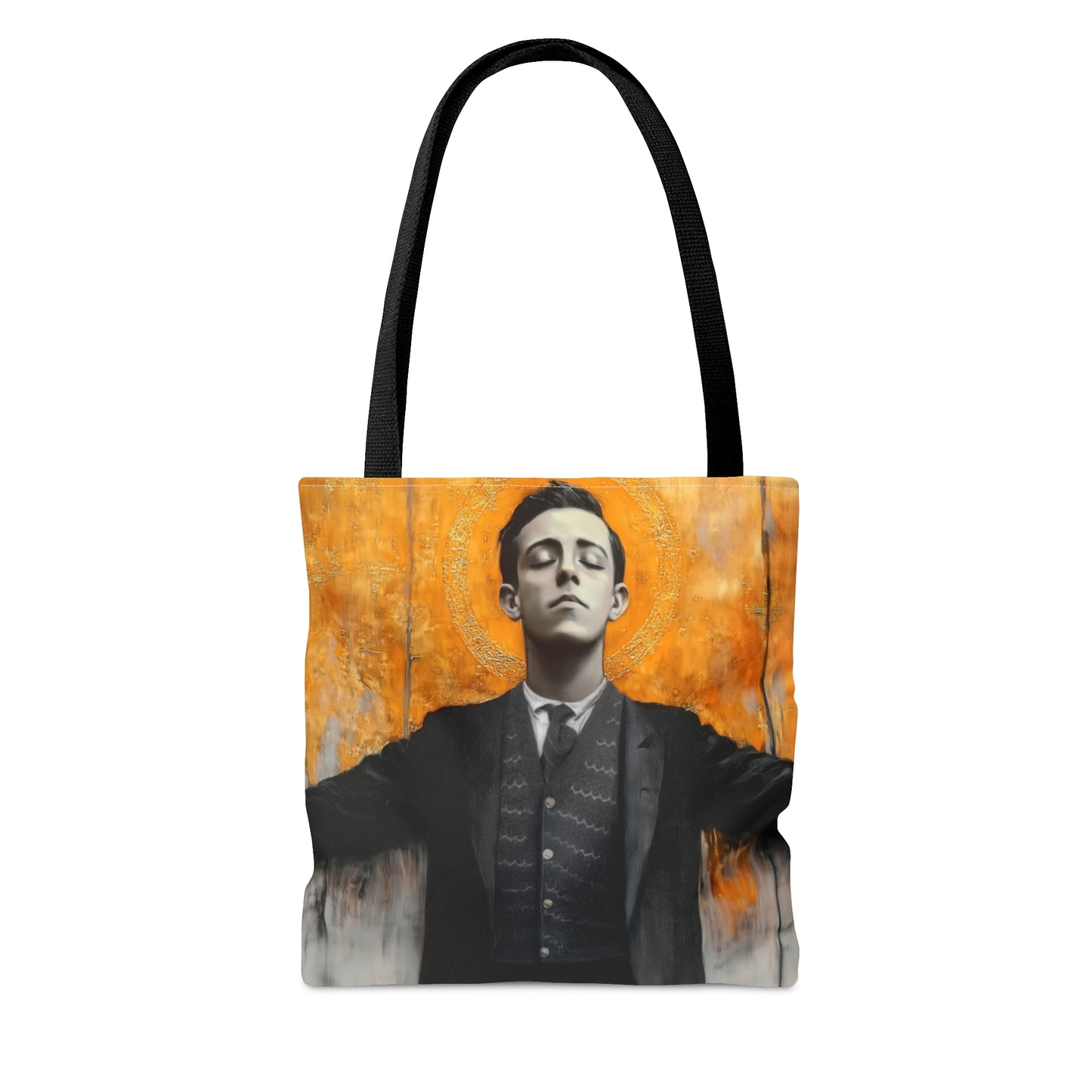 Blessed Miguel Pro Tote Bag - Large Medium Small Faith Art Bag - Catholic Faith Purse - Double Sided - Bible bag - Prayer Bag