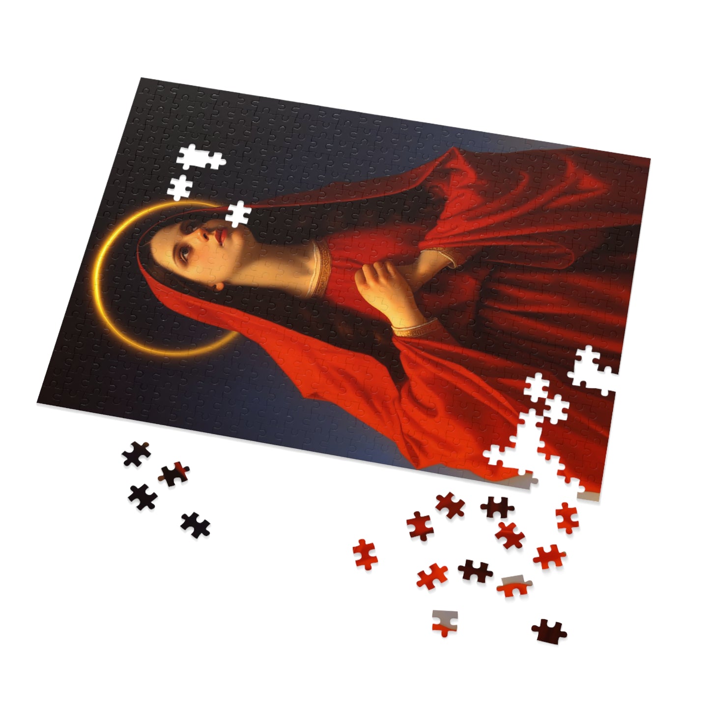 Mary the Blessed Virgin - Puzzle and Keepsake Tin - Religious Jigsaw Puzzle (30, 110, 252, 500,1000-Piece) - Religious Puzzle