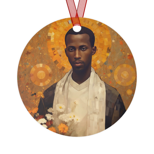 Saint Martin de Porres - Religious Holiday Christmas Ornament and Keepsake - Double sided Keepsake Religious Ornament