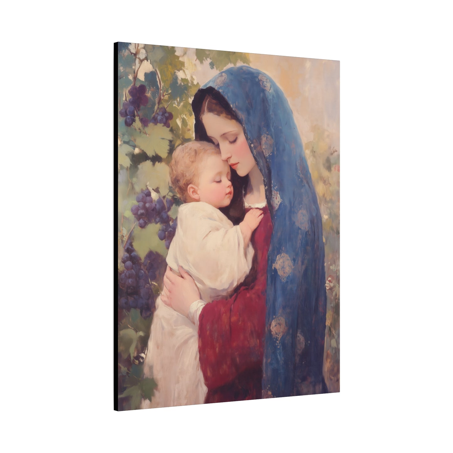 Our Lady of the Grapes / Out Lady of the Harvest - Gallery Wrapped Canvas - Print - Religious Art for your Home - Catholic Art