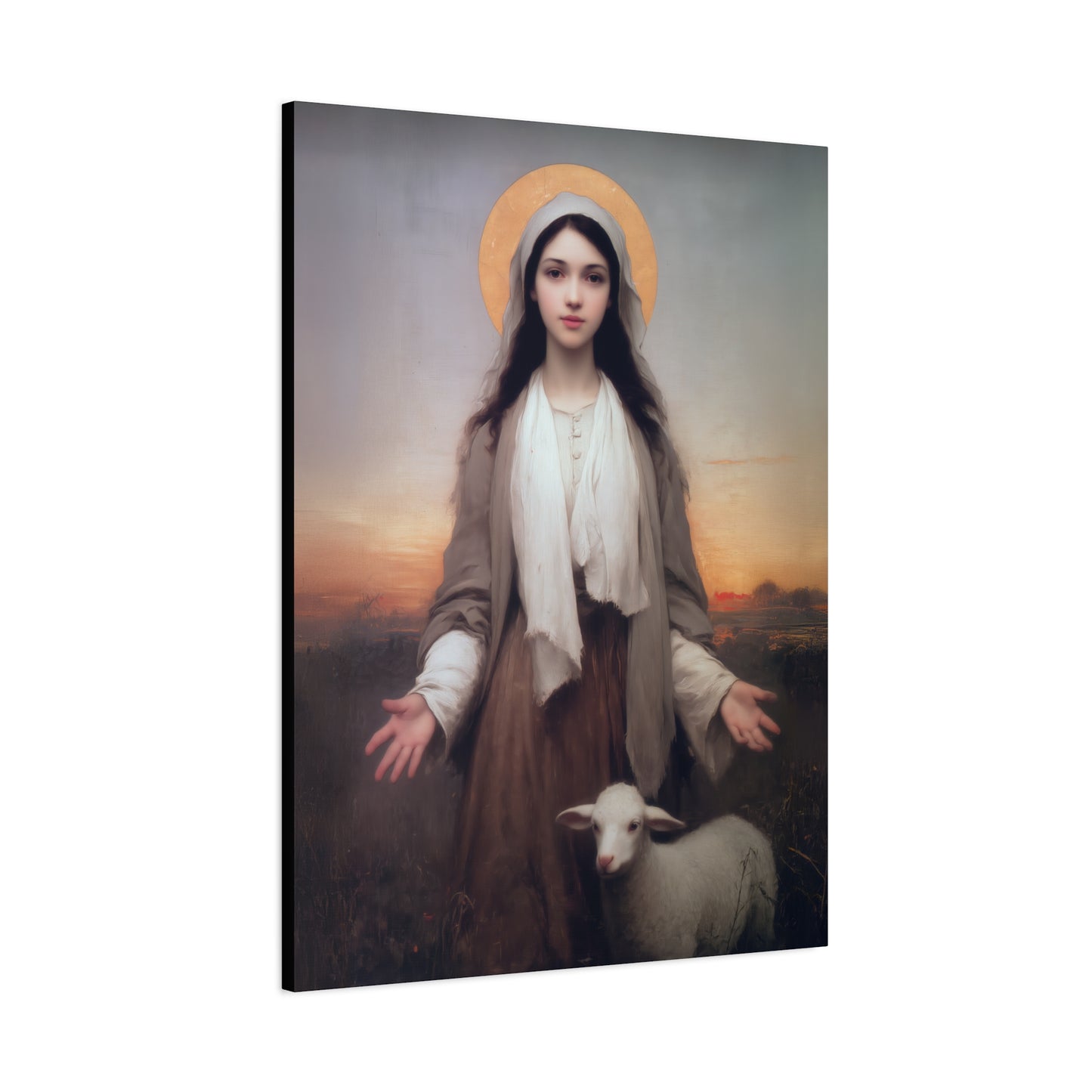 Saint Germaine Cousin - Gallery Wrapped Canvas - Print - Religious Art for your Home - Catholic Art
